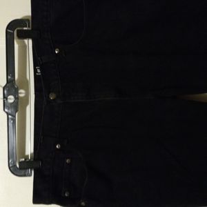 Like New. George Jeans, Blk, Reg. 40x30
